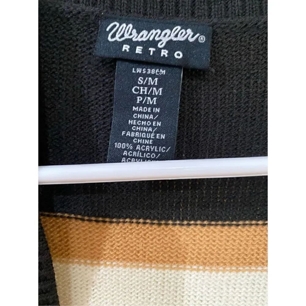 Wrangler Retro Open Front Striped Cardigan - Picture 2 of 4